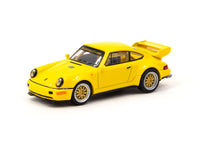 Schuco X Tarmac Works 1/64 Porsche 911 RSR 3.8 Yellow - COLLAB64 Yellow