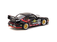 1/64 Schuco X Tarmac Works Porsche 911 GT2 Taisan Starcard #35 - COLLAB64 Black & Red