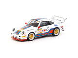 Schuco X Tarmac Works 1/64 Porsche 911 Turbo S LM GT BRP GT Series 1995 #50 - COLLAB64 White