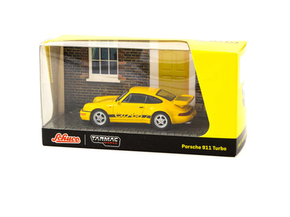 Schuco X Tarmac Works 1/64 Porsche 911 Turbo Yellow - COLLAB64