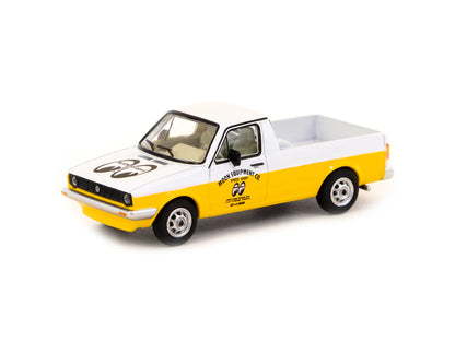 Schuco X Tarmac Works 1/64 Volkswagen Caddy - Moon Equipped - COLLAB64 White & Yellow