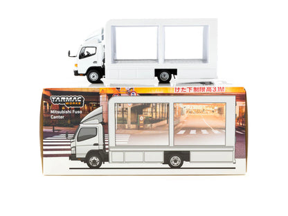 Tarmac Works 1/64 Mitsubishi Fuso Canter Mobile Display Truck - TRUCK64 White