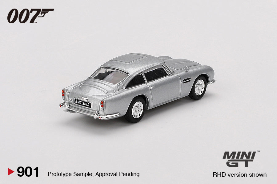 Mini GT 1/64 Aston Martin DB5 “Thunderball” James Bond Silver