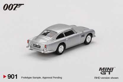 Mini GT 1/64 Aston Martin DB5 “Thunderball” James Bond Silver