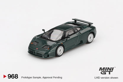 Mini GT 1/64 Bugatti EB110 GT Verde Scuro Green