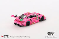 Mini GT 1/64 Porsche 911 GT3 R #80 2023 IMSA VIRginia Roxy AO Racing Pink