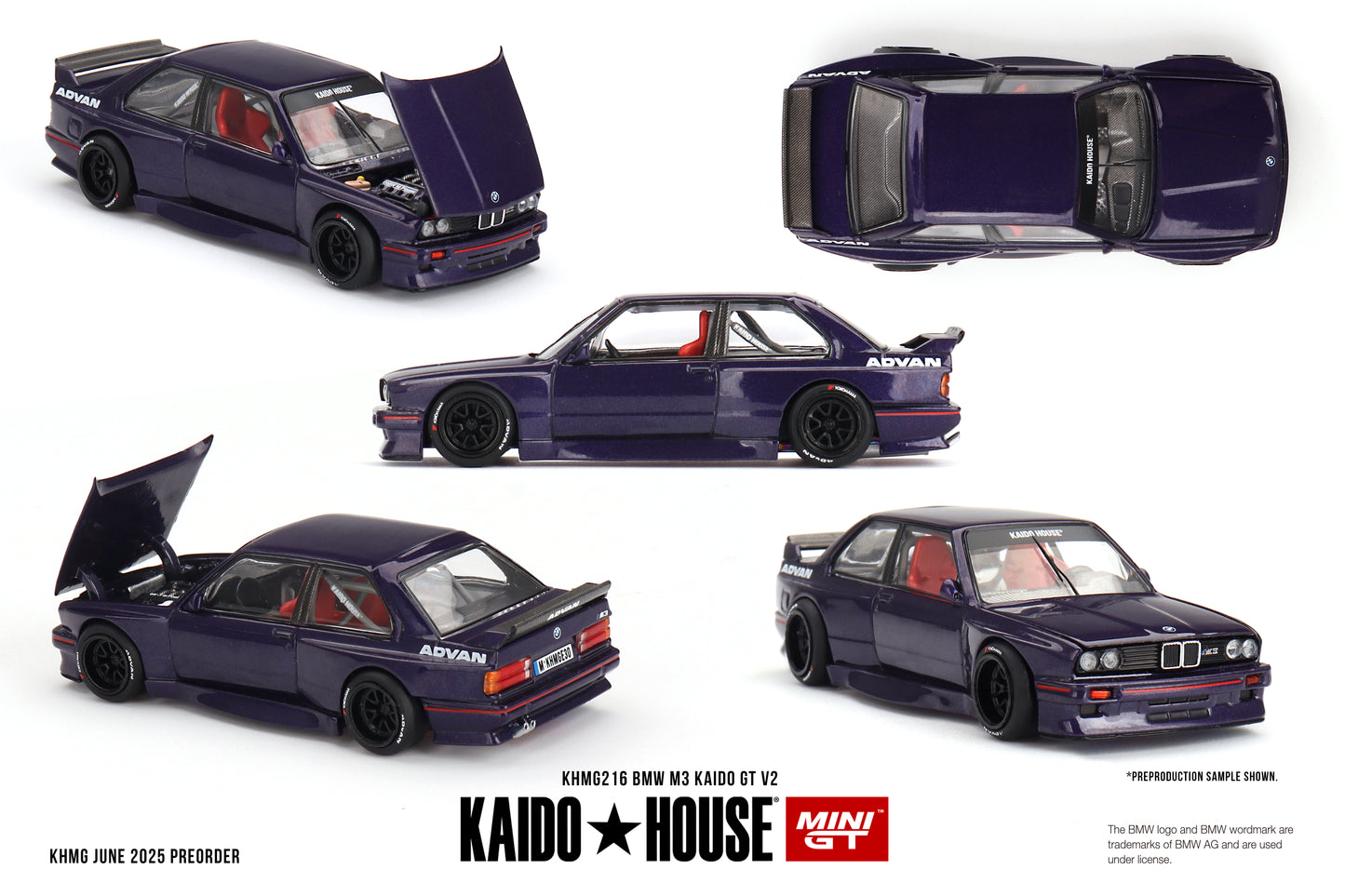 Mini GT x Kaido House 1/64 BMW M3 Kaido GT V2 Blue - KHMG216