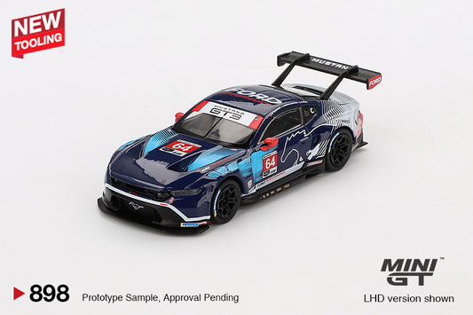 Mini GT 1/64 Ford Mustang GT3 #64 2024 IMSA Daytona 24 Hrs Ford Multimatic Motorsports Blue - MGT00898