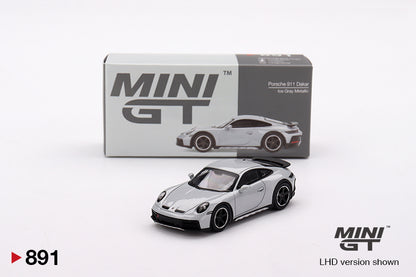 Mini GT 1/64 Porsche 911 Dakar Ice Gray Metallic