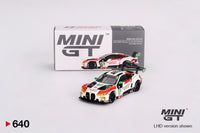 Mini GT 1/64 BMW M4 GT3 #1  IMSA 2023 Sebring 12 Hrs GTD Winner Paul Miller Racing White & Red