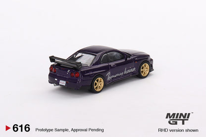 Mini GT 1/64 Nissan Skyline GT-R (R34) Tommykaira R-z Midnight Purple