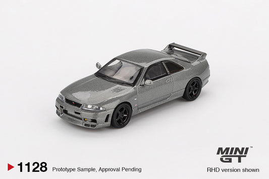 Mini GT 1/64 NISSAN Skyline GT-R NISMO BCNR33 CRS Version Dark Metal Gray - MGT01128