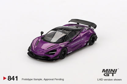 Mini GT 1/64 McLaren 720S LB★Works Purple - MGT00841 - Damaged Box