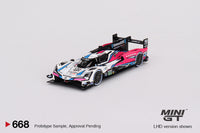 Mini GT 1/64 Acura ARX-06 GTP #60  2023 IMSA Daytona 24 Hrs  Winner Meyer Shank Racing  White & Black