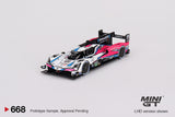 Mini GT 1/64 Acura ARX-06 GTP #60  2023 IMSA Daytona 24 Hrs  Winner Meyer Shank Racing  White & Black