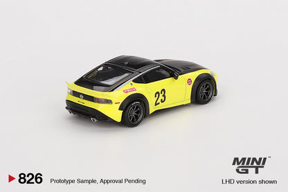 Mini GT 1/64 Nissan Z LB★NATION WORKS Ikazuchi Yellow