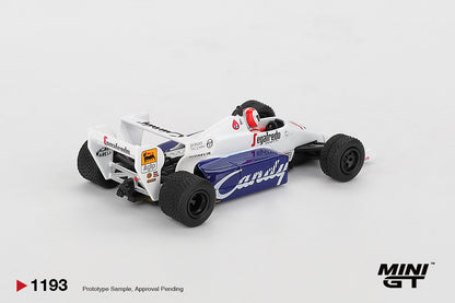 Mini GT 1/64 Toleman TG184 #20 1984 Monaco Grand Prix Johnny Cecotto - MGT01193