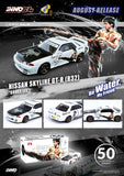 Inno64 1/64 Nissan Skyline GT-R (R32) "Bruce Lee 50th Anniversary" White & Black