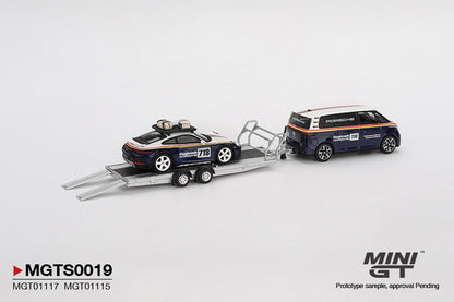 Mini GT 1/64 Porsche 911 Dakar #718 / Volkswagen ID. Buzz / Porsche Centrum Gelderland Roughroads Set - MGTS0019
