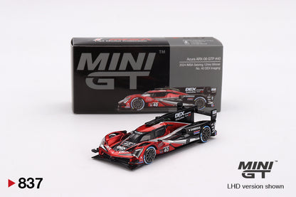 Mini GT 1/64 Acura ARX-06 GTP #40 2024 IMSA Sebring 12Hrs Winner No.40 DEX Imaging Black & Red