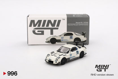 Mini GT 1/64 Mazda RX-7 (FD3S) Itosyoukai Rei-gouki with RE Amemiya White