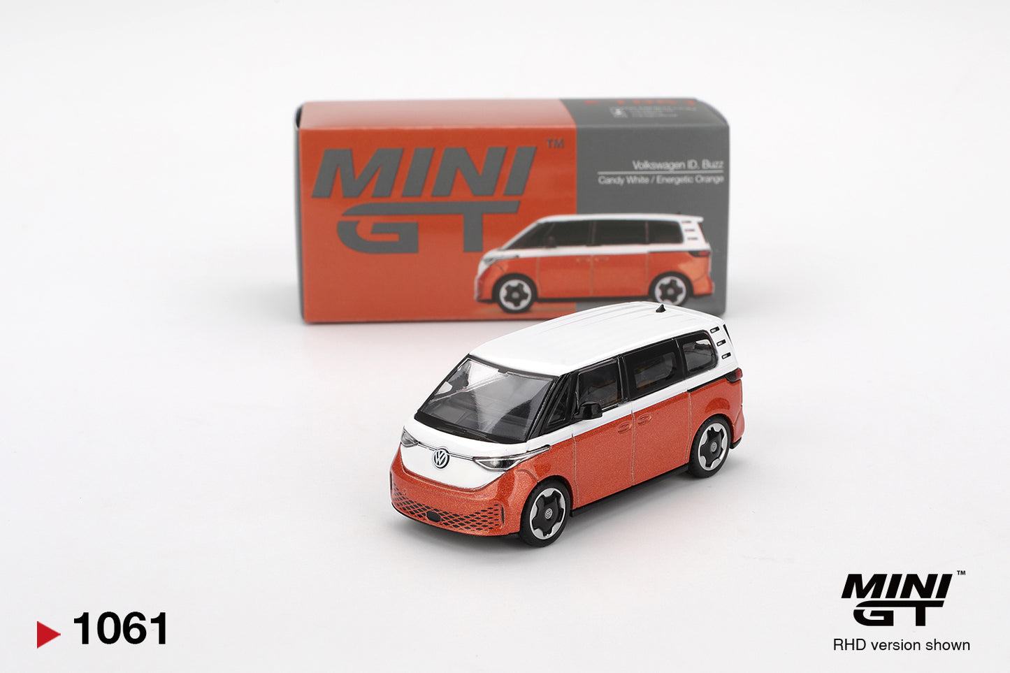 Mini GT 1/64 Volkswagen ID.Buzz Candy White / Energetic Orange - MGT01061