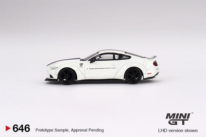 Mini GT 1/64 Ford Mustang GT LB-WORKS White