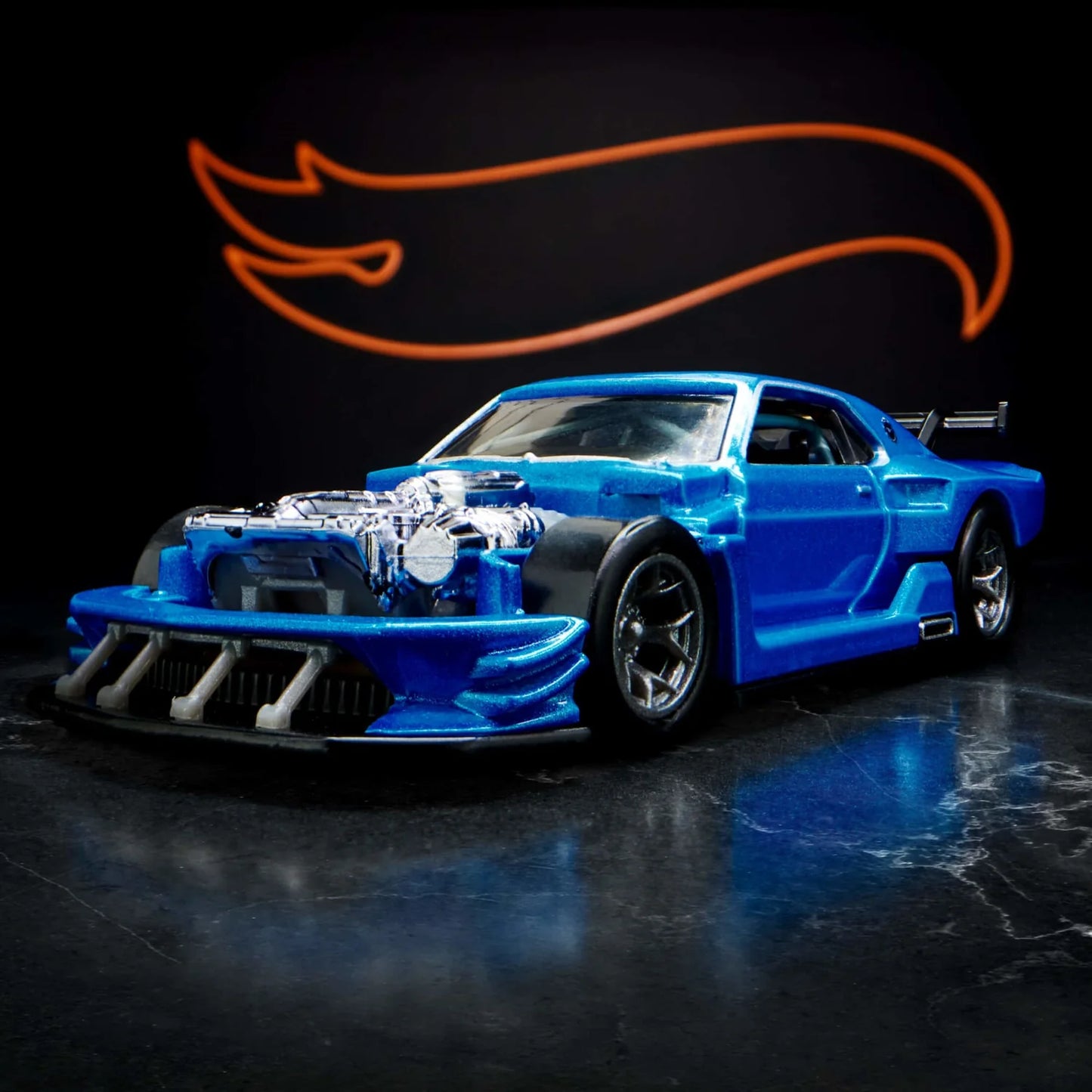 Hot Wheels 1/64 Collectors Elite64 Series Modified ’69 Ford Mustang Blue