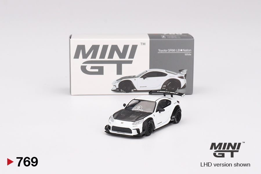 Mini GT 1/64 Toyota GR86 LB★Nation White
