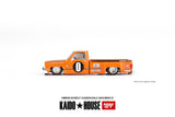 Mini GT x Kaido house 1/64 Chevrolet Silverado Dually KAIDO WORKS V2 Orange