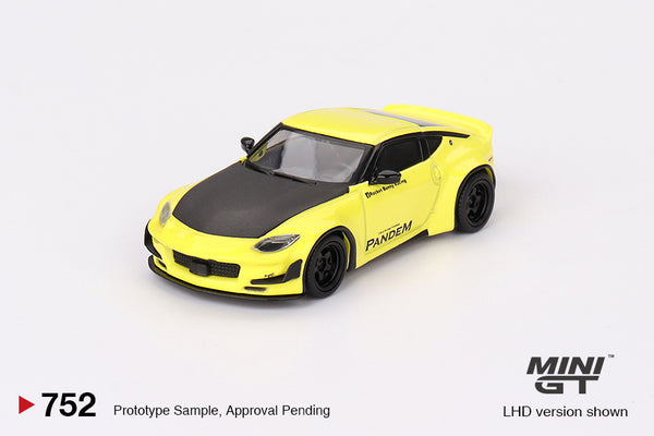 Mini GT 1/64 Nissan Fairlady Z Pandem Ikazuchi Yellow