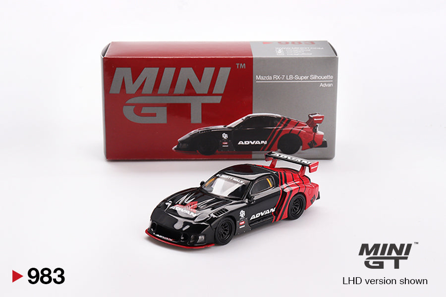 Mini GT 1/64 Mazda RX-7 LB-Super Silhouette Advan Red & Black