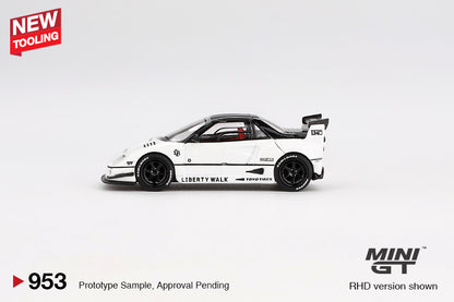 Mini GT 1/64 Mazda AZ-1 Liberty Walk LB40 2024 Tokyo Auto Salon White - MGT00953