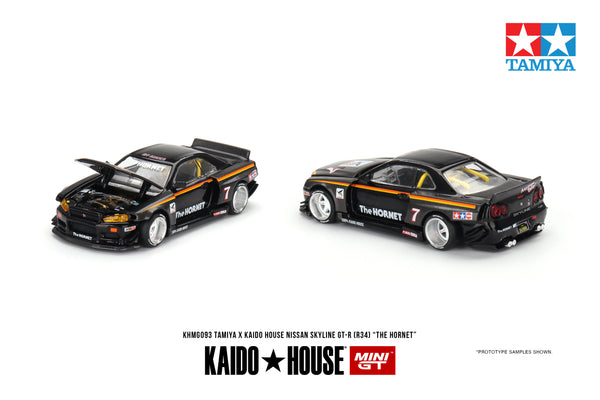 Kaido House x Mini GT 1/64 Nissan Skyline GT-R (R34) TAMIYA "The Hornet"