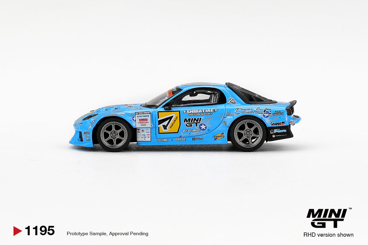 Mini GT 1/64 Mazda RX-7 RE-Amemiya 2025 D1GP Blue - MGT01195