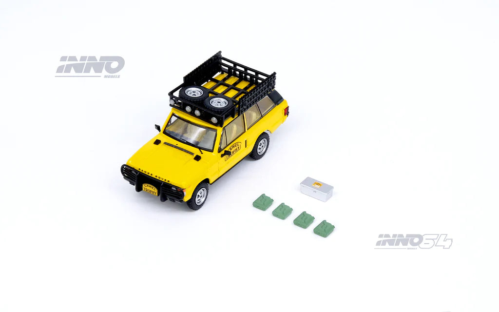 Inno64 1/64 Range Rover Classic Camel Trophy 1982 Yellow