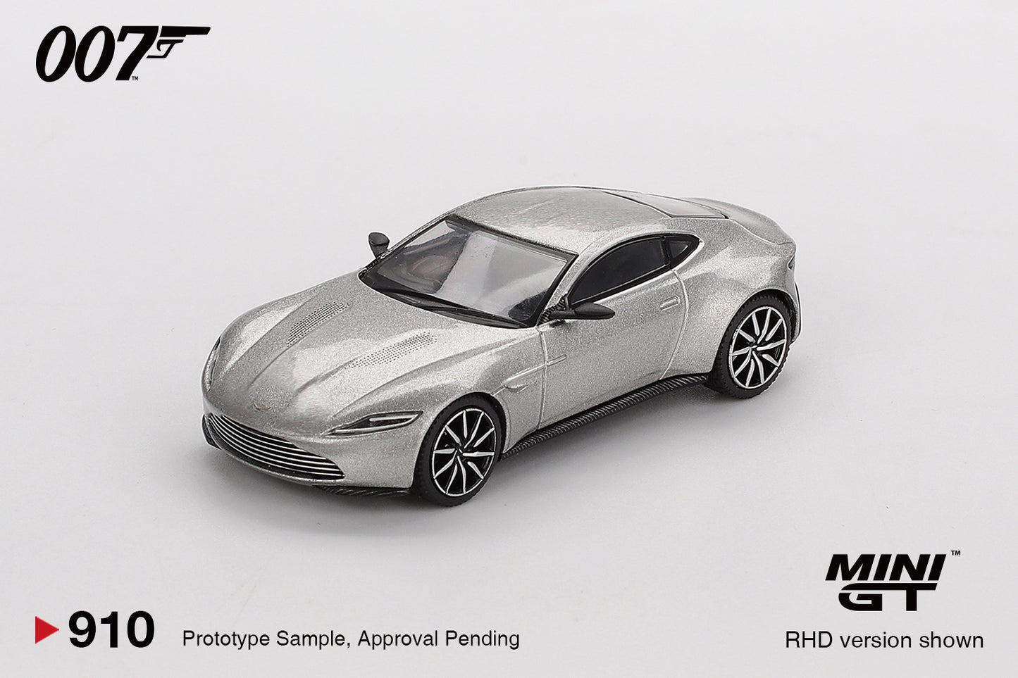 Mini GT 1/64 James Bond 007 Aston Martin DB10 “Spectre”  Traditional Chinese Blister Packaging Silver – MGT00910-007TC