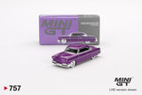 Mini GT 1/64 Lincoln Capri Hot Rod 1954 Purple Metallic