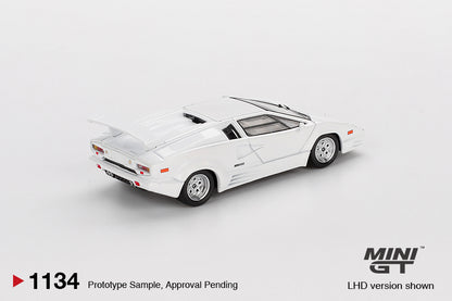Mini GT 1/64 Lamborghini Countach 25th Anniversary White - MGT01134