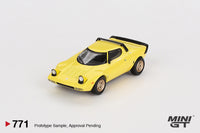 Mini GT 1/64 Lancia Stratos HF Stradale Giallo Fly Yellow