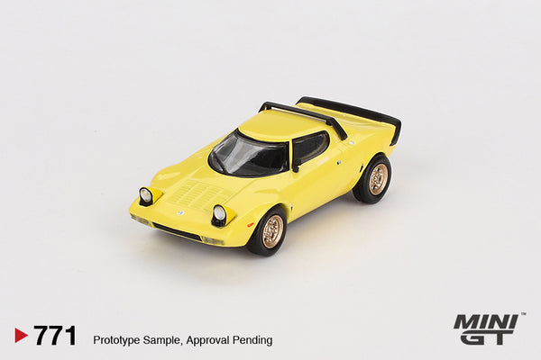 Mini GT 1/64 Lancia Stratos HF Stradale Giallo Fly Yellow