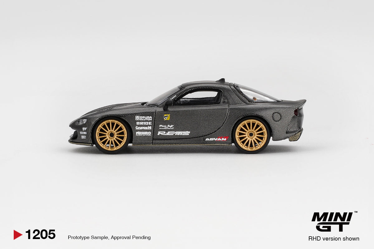 Mini GT 1/64 Mazda RX-7 RE-Amemiya 2025 Best Tuned Car Award Matsukiyo KOKU 3 Rotor NA-7 TAS Black - MGT01205