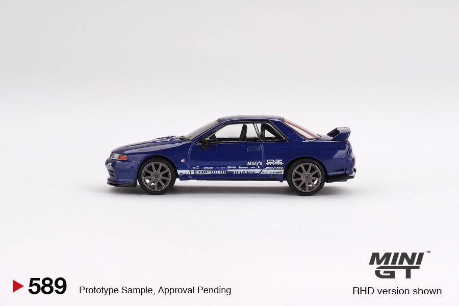 Mini GT 1/64 Nissan Skyline GT-R Top Secret  VR32 Metallic Blue