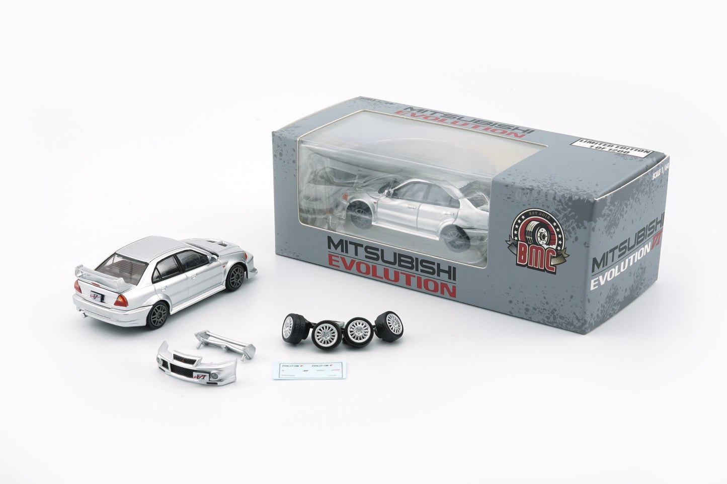 BM Creations 1/64 Mitsubishi Evolution Silver