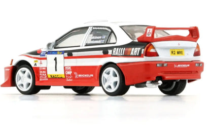 BM Creations 1/64 Mitsubishi Lancer Evolution V Group A 1998 Catalunya Rally #1 White & Red - 64B0409