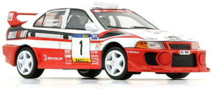 BM Creations 1/64 Mitsubishi Lancer Evolution V Group A 1998 Catalunya Rally #1 White & Red - 64B0409