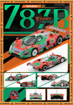 BM Creations 1/64 Mazda 787B n55 Orange & Green – Flipn Diecast