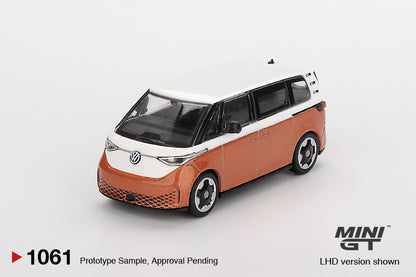 Mini GT 1/64 Volkswagen ID.Buzz Candy White / Energetic Orange - MGT01061