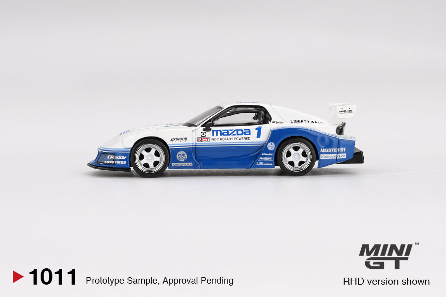 Mini GT 1/64 MAZDA RX-7 LB-Super Silhouette IMSA Blue & White - MGT01011