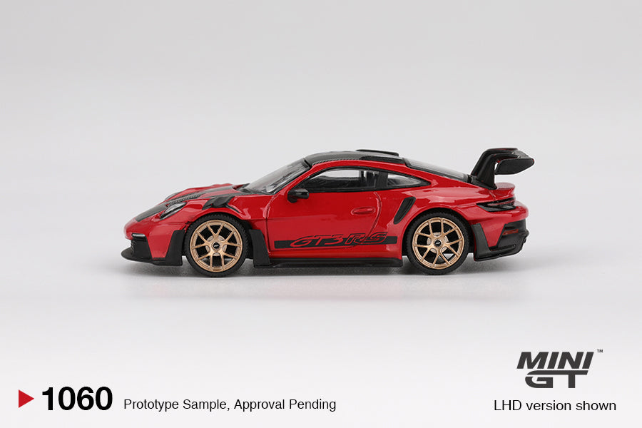 Mini GT 1/64 Porsche 911 (992) GT3 RS Weissach Package Guards Red - MGT01060